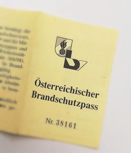Brandschutzpass (Copyright: 2m.at Brandschutz)