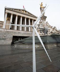 Österreichs Parlament zur Windenergie (Foto: Astrid Knie)