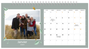 Calendrier de bureau avec événements personnels (© smartphoto)