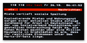 Hohe Mieten machen arm (© n-tv Videotext)