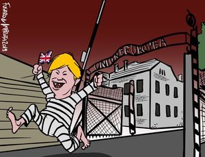 Karikatur: Aufregung über Auschwitz-Vergleich (Foto: twitter.com, Mario Improta)