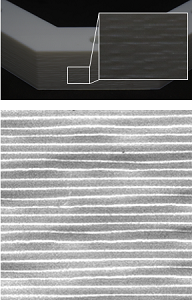Unregelmäßige Schichtung: Das enthält wichtige Informationen (Foto: naist.jp/en)