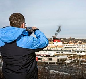 Schiff: Schweröl-Abgase werdeb zu Dünger (Foto: Håkan Lindgren, kth.se)