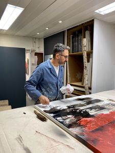 Francesco Cusumano in his studio