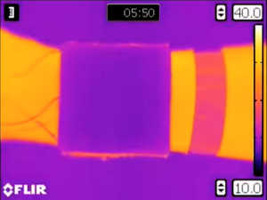 Im Wärmebild getarnt: Körperwärme bleibt unsichtbar (Foto: ucsd.edu)