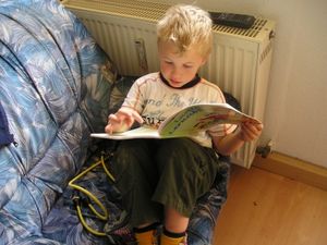 Lesender Junge: Bücher als Tor zur Welt (Foto: pixelio.de, B.Stolze)