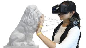 Seile an den Fingern erzeugen immersivere VR-Erfahrung (Foto: hcii.cmu.edu)