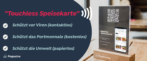 Touchless-Speisekarte mit QR-Code (Copyright: Pogastro)