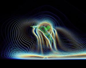 Luftströmungen während eines Moskito-Fluges (Foto: chiba-u.ac.jp/e) Luftströmungen während eines Moskito-Fluges (Foto: chiba-u.ac.jp/e)