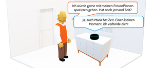 Beispiel Alexa-Sprachassistenz (Credit: Andreas Jakl/FH St. Pölten)