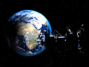 Satellit über Afrika: kann Armutsentwicklung sehen (Foto: PIRO4D, pixabay.com)