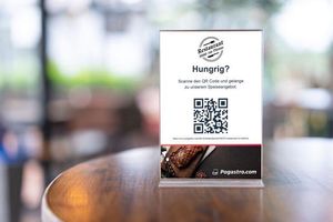 Touchless-Speisekarte mit QR-Code (Copyright: Pogastro)