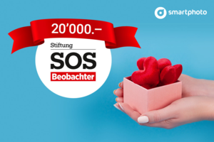 smartphoto spendet 20 000 Franken an die Stiftung SOS Beobachter (© smartphoto)