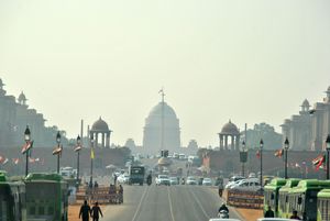 Vor dem Rashtrapati Bhavan Präsidentenpalast (Foto: inbalitimur (CC BY-ND 2.0))