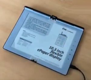 Neue E-Ink-Studie mit faltbarem Display (Foto: Hic Tech, youtube.com)