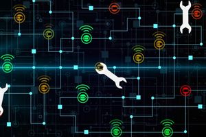 Symbolishe Darstellung der Fabrik der Zukunft (Grafik: everactive.com)