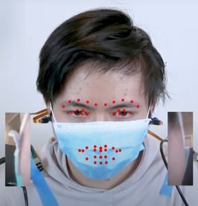 KI-Rekonstruktion: Mund unter der Maske (Foto: Cheng Zhang, youtube.com)