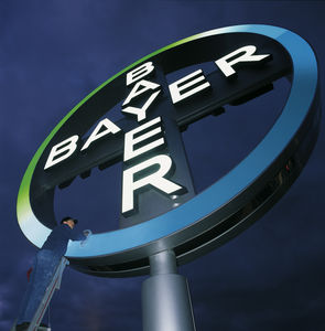 Bayer-Logo: Verluste durch Agrarsparte belasten Konzern (Foto: bayer.de)