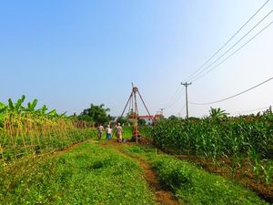Rotationsbohrungen in Van Phuc im Jahr 2018 (Foto: Andreas Kappler) Rotationsbohrungen in Van Phuc im Jahr 2018 (Foto: Andreas Kappler)