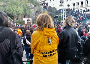 Gedenkfeier am Morzinplatz (Foto: Scientology Kirche Österreich)