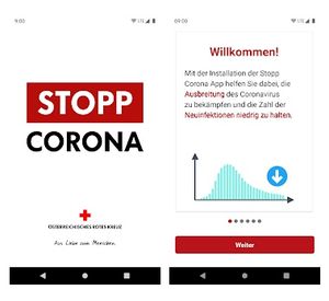 Stopp Corona: App des Österreichischen Roten Kreuzes (play.google.com)