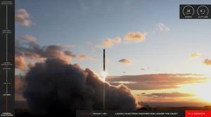 Screenshot des Launch-Livestreams (© Rocket Lab)