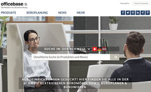 Startseite von officebase.ch (Copyright: officebase)