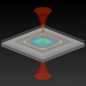 Darstellung des neuen Beschleunigungssensors (Grafik:  F. Zhou, nist.gov)