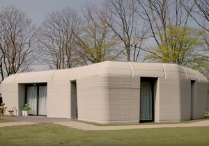 So sieht am Ende das fertige vollständig 3D-gedruckte Haus aus (Foto: tue.nl/en)
