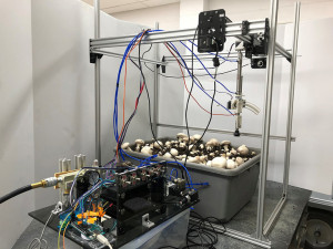 Prototyp des neuen Champignon-Ernteroboters der Penn State (Foto: psu.edu)
