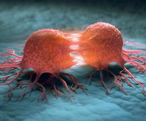 Darstellung sich teilender Krebszelle (Bild: peterschreiber.media, AdobeStock)