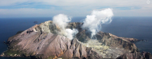 Fumarole über einem Vulkan (Foto: University of Oxford)