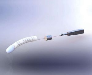 Aufbau des Fingers mit Tastsinn: Sensor in der Mitte (Bild: ev.buaa.edu.cn) 