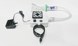 So sieht der Prototyp des neuen Beatmungsgeräts aus (Foto: leeds.ac.uk)