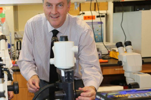 UCF-Virologe Griff Parks in seinem Forschungslabor (Foto: ucf.edu)