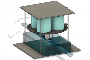 Weiches Ventil in der schematischen Vergrößerung (Grafik: Siyi Xu/Harvard, SEAS)