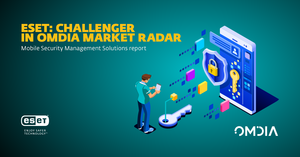 Neuer Challenger im Omdia Mobile Security Management Report (Bild: ESET)