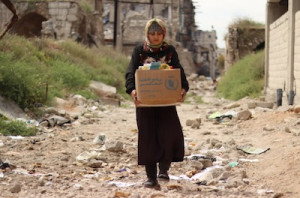 WFP-Lebensmittellieferung in Aleppo, Syrien (Foto: wfp.org, Khudr Alissar)