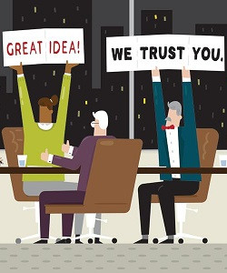 Vertrauensvoll: Direktoren stehen gern hinter CEOs (Foto: news.uga.edu)