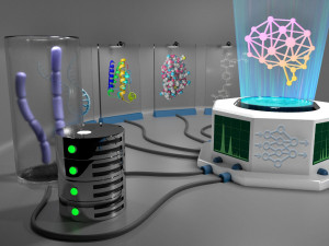 Künstlerische Darstellung der mikrobiellen Fabrik der Zukunft (Bild: pnnl.gov) Künstlerische Darstellung der mikrobiellen Fabrik der Zukunft (Bild: pnnl.gov)