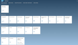 xSuite Business Solutions Cube 5.2.7 mit SAP Fiori_Kachel Startseite_Abb xSuite