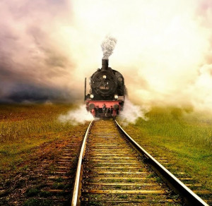 Gleise: Bahnlinien in Waldnähe besonders rutschgefährdet (Foto: SCR3AMFR3AK, pixabay.com)