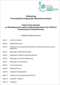 Entwurf für Coronaschutzverordnung (Bild: David Drechsel/Frank Hannig)