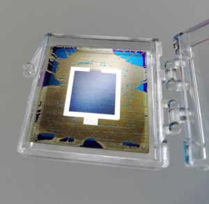 Auf Silizium-Zelle wurde Perowskit-Topzelle aufgebracht (Foto: Silvia Mariotti, helmholtz-berlin.de)