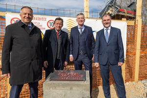 Laying foundation stone ACE 1