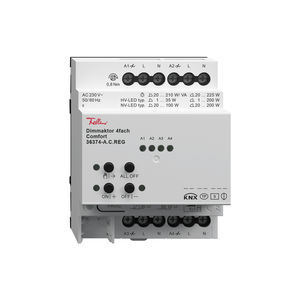 Feller KNX Dimmaktor, vierfach in der Comfort-Variante (Foto: Feller AG)