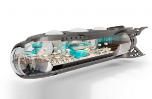 So soll das Touristen-U-Boot einmal durch das Wasser gleiten (Bild: uboatworx.com)