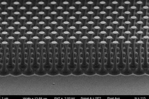 Tee-ähnliche Strukturen auf einem Diamanten (Foto: Loncar Labsm, seas.harvard.edu)