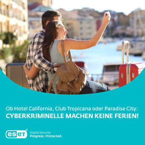 Cyberkriminalität droht auch in den Ferien (Foto: ESET)