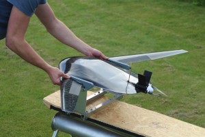 Startvorbereitung für eine Aufklärungsdrohne (Foto: Millie Skoglund, chalmers.se)